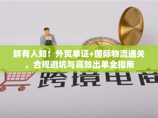 鲜有人知！外贸单证+国际物流通关，合规避坑与高效出单全指南