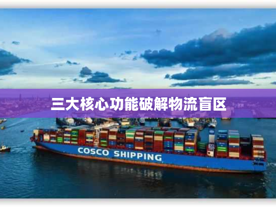 三大核心功能破解物流盲区