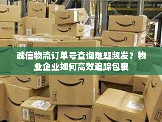 诚信物流订单号查询难题频发？物业企业如何高效追踪包裹