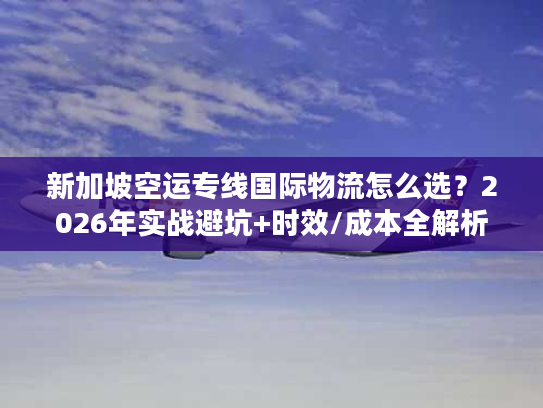 新加坡空运专线国际物流怎么选？2026年实战避坑+时效/成本全解析
