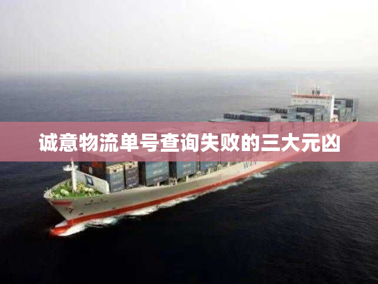 诚意物流单号查询失败的三大元凶