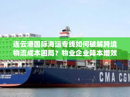 连云港国际海运专线如何破解跨境物流成本困局？物业企业降本增效全攻略