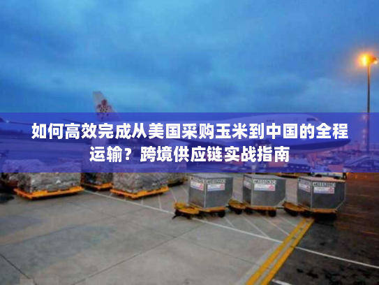 如何高效完成从美国采购玉米到中国的全程运输？跨境供应链实战指南