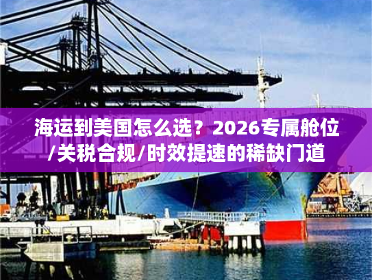 海运到美国怎么选？2026专属舱位/关税合规/时效提速的稀缺门道