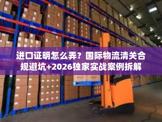 进口证明怎么弄？国际物流清关合规避坑+2026独家实战案例拆解