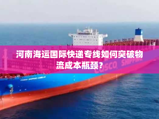 河南海运国际快递专线如何突破物流成本瓶颈？