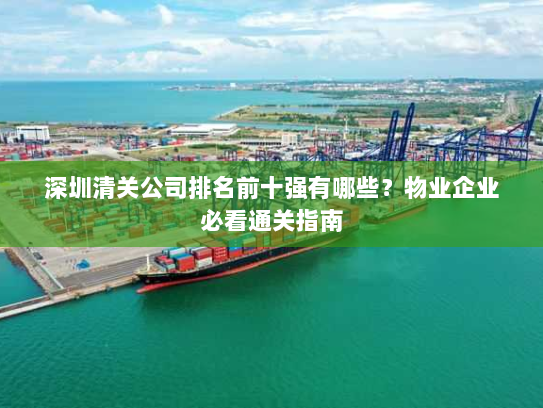 深圳清关公司排名前十强有哪些？物业企业必看通关指南