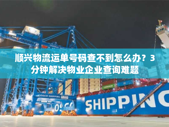 顺兴物流运单号码查不到怎么办?3分钟解决物业企业查询难题 顺兴物流运单号码查不到怎么办?3分钟解决物业企业查询难题