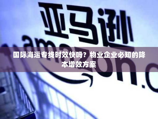 国际海运专线时效快吗？物业企业必知的降本增效方案