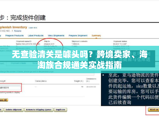 无查验清关是噱头吗？跨境卖家、海淘族合规通关实战指南