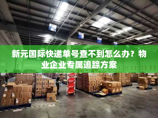 新元国际快递单号查不到怎么办？物业企业专属追踪方案