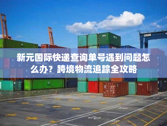 新元国际快递查询单号遇到问题怎么办？跨境物流追踪全攻略