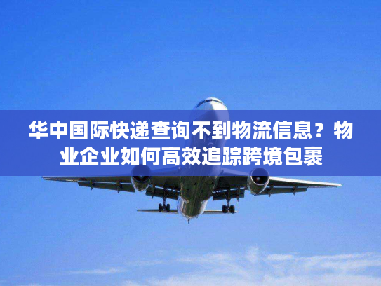 华中国际快递查询不到物流信息？物业企业如何高效追踪跨境包裹