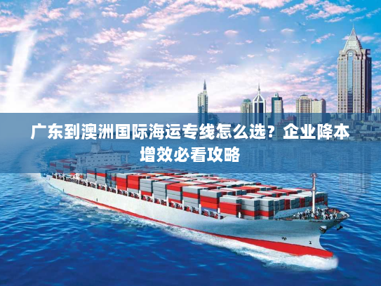 广东到澳洲国际海运专线怎么选?企业降本增效必看攻略