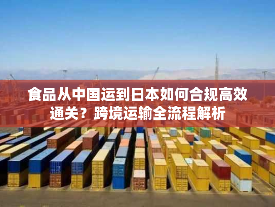 食品从中国运到日本如何合规高效通关？跨境运输全流程解析