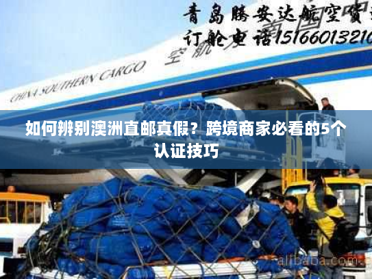 如何辨别澳洲直邮真假？跨境商家必看的5个认证技巧