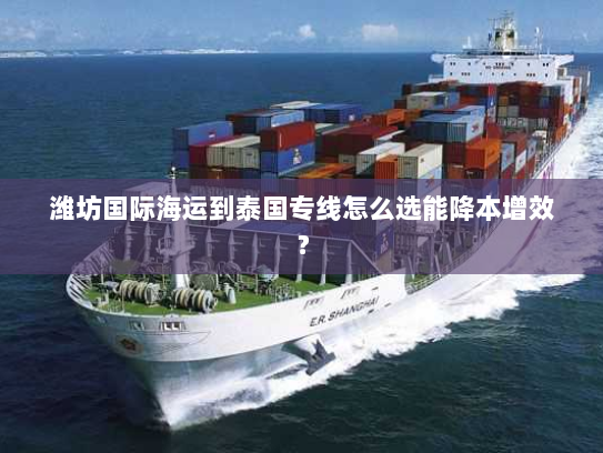 潍坊国际海运到泰国专线怎么选能降本增效？