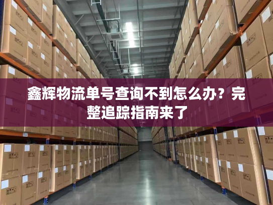 鑫辉物流单号查询不到怎么办？完整追踪指南来了