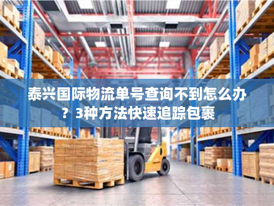 泰兴国际物流单号查询不到怎么办？3种方法快速追踪包裹