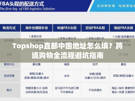 Topshop直邮中国地址怎么填？跨境购物全流程避坑指南