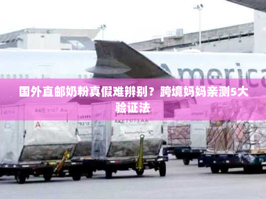 国外直邮奶粉真假难辨别？跨境妈妈亲测5大验证法