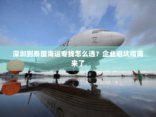 深圳到泰国海运专线怎么选？企业避坑指南来了