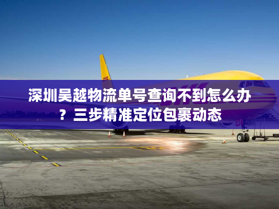 深圳吴越物流单号查询不到怎么办？三步精准定位包裹动态
