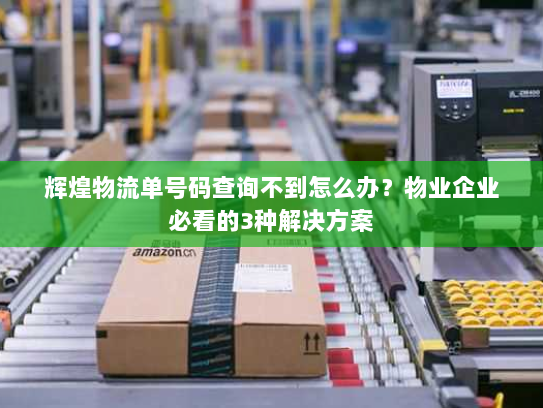 辉煌物流单号码查询不到怎么办?物业企业必看的3种解决方案 辉煌物流单号码查询不到怎么办?物业企业必看的3种解决方案