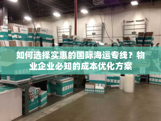 如何选择实惠的国际海运专线？物业企业必知的成本优化方案