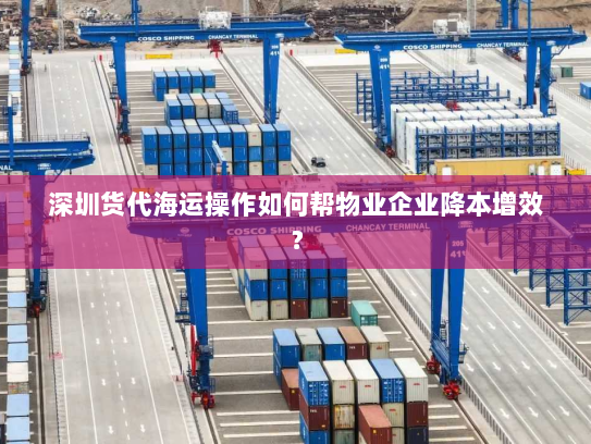 深圳货代海运操作如何帮物业企业降本增效？