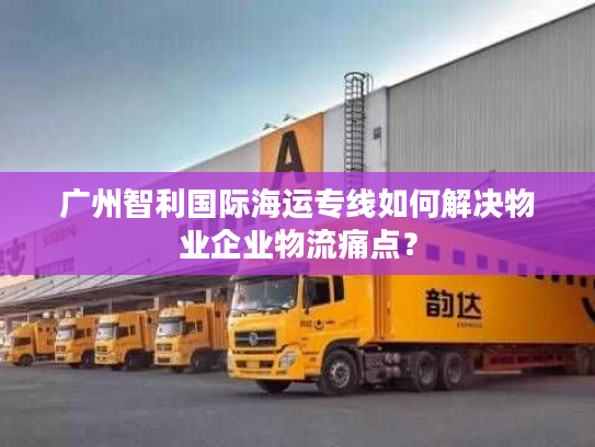 广州智利国际海运专线如何解决物业企业物流痛点？