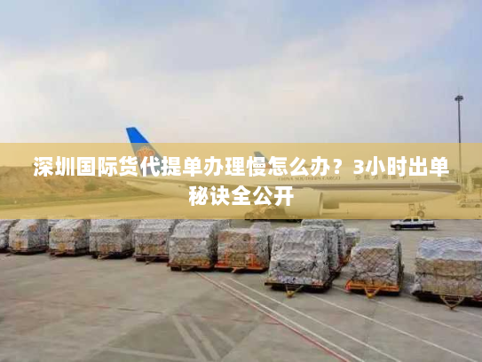 深圳国际货代提单办理慢怎么办?3小时出单秘诀全公开 深圳国际货代提单办理慢怎么办?3小时出单秘诀全公开
