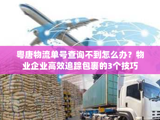 粤唐物流单号查询不到怎么办?物业企业高效追踪包裹的3个技巧 粤唐物流单号查询不到怎么办?物业企业高效追踪包裹的3个技巧