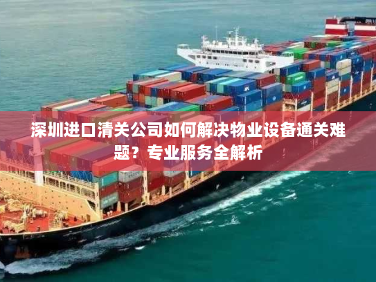 深圳进口清关公司如何解决物业设备通关难题？专业服务全解析