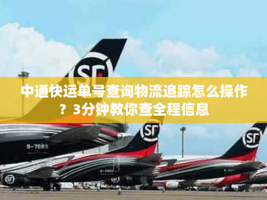 中通快运单号查询物流追踪怎么操作?3分钟教你查全程信息 中通快运单号查询物流追踪怎么操作?3分钟教你查全程信息