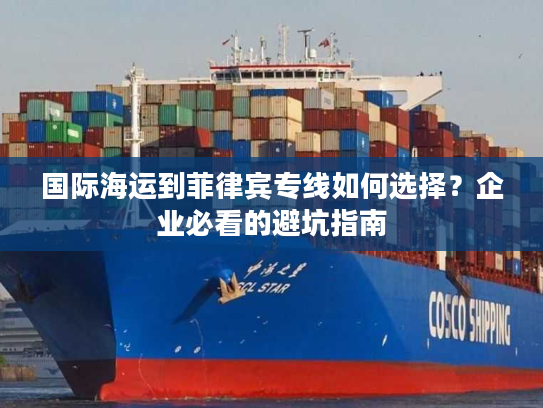 国际海运到菲律宾专线如何选择？企业必看的避坑指南