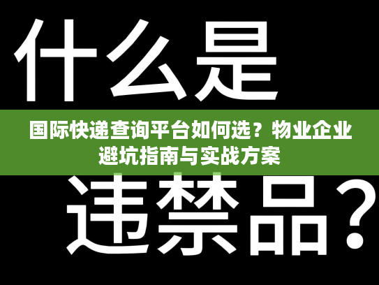 国际快递查询平台如何选？物业企业避坑指南与实战方案