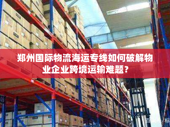 郑州国际物流海运专线如何破解物业企业跨境运输难题？