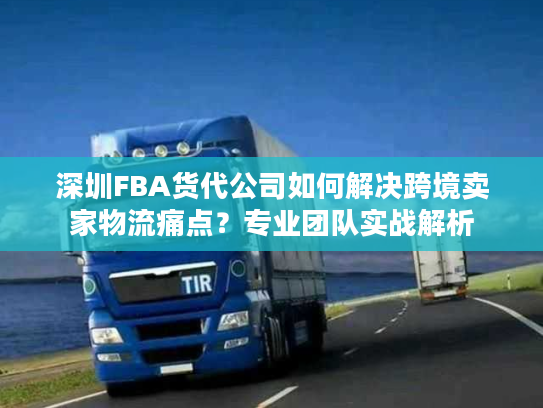 深圳FBA货代公司如何解决跨境卖家物流痛点？专业团队实战解析
