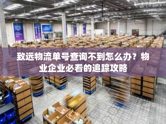 致远物流单号查询不到怎么办？物业企业必看的追踪攻略