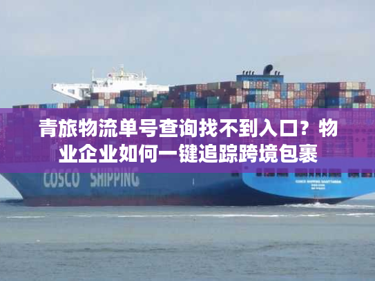 青旅物流单号查询找不到入口？物业企业如何一键追踪跨境包裹