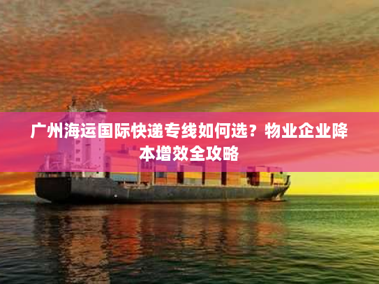 广州海运国际快递专线如何选？物业企业降本增效全攻略