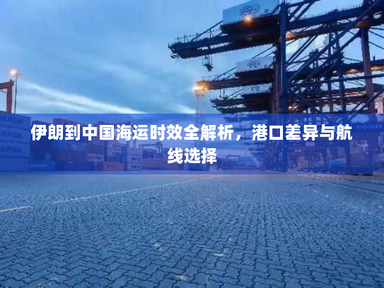 伊朗到中国海运时效全解析，港口差异与航线选择