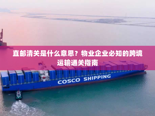 直邮清关是什么意思？物业企业必知的跨境运输通关指南