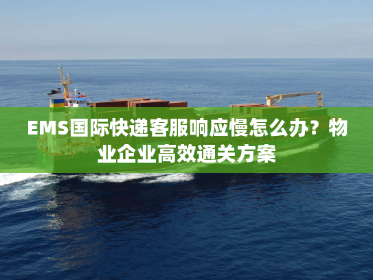 EMS国际快递客服响应慢怎么办？物业企业高效通关方案