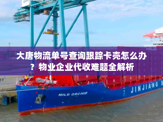 大唐物流单号查询跟踪卡壳怎么办?物业企业代收难题全解析 大唐物流单号查询跟踪卡壳怎么办?物业企业代收难题全解析