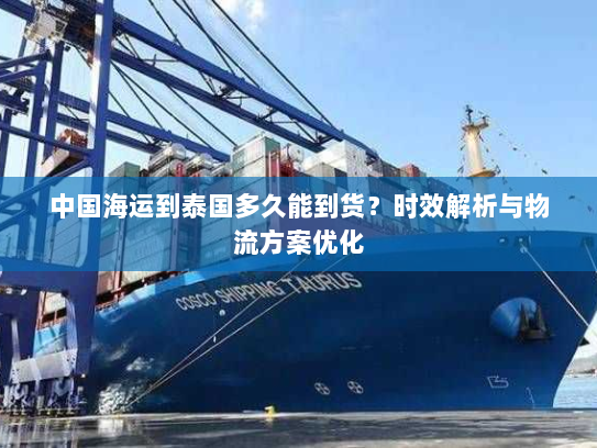 中国海运到泰国多久能到货？时效解析与物流方案优化