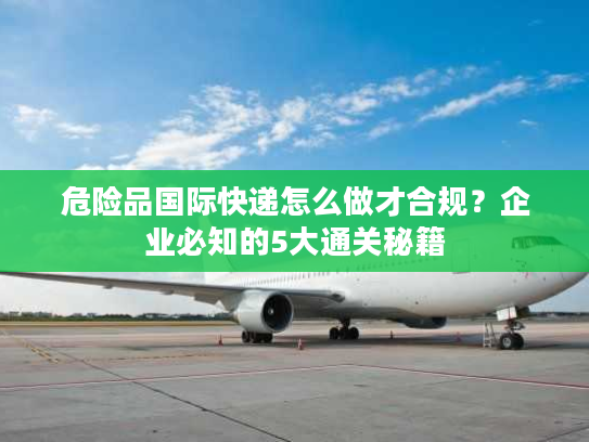 危险品国际快递怎么做才合规？企业必知的5大通关秘籍