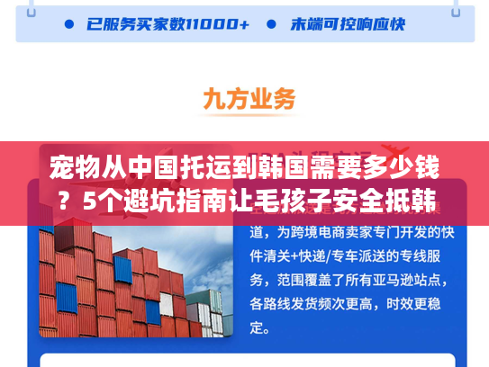 宠物从中国托运到韩国需要多少钱?5个避坑指南让毛孩子安全抵韩 宠物从中国托运到韩国需要多少钱?5个避坑指南让毛孩子安全抵韩