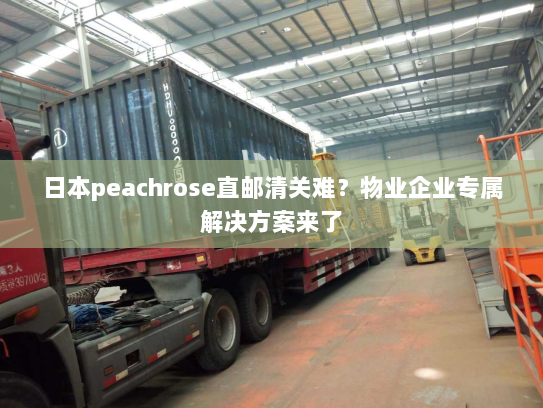 日本peachrose直邮清关难？物业企业专属解决方案来了